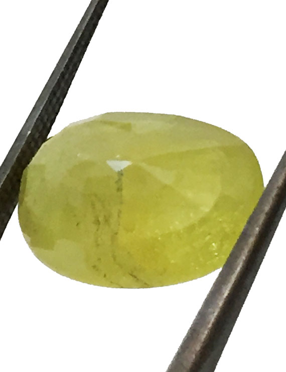 9.54 ct/10.50 ratti Natural Certified Bangkok Pukhraj/Yellow Sapphire